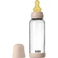 BIBS Glass Baby Bottle Latex Medium Flow - 240ml