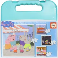 Educa Borras Peppa Pig Puzzel Set 6-16 Stukjes in Koffer