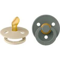 BIBS Fopspeen 0-6 Maanden Anatomic Vanilla/Pine