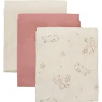 Pippi Hydrofiele Doek - 3-pack - 70x70 cm - Rose Tan - - 70x70 cm - Hydrofiele Doeken