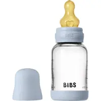 BIBS Glass Baby Bottle Latex Slow Flow - 120 ml