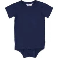 Joha Romper s/s - Bamboe - Marineblauw - - 70 - Rompers Korte Mouw