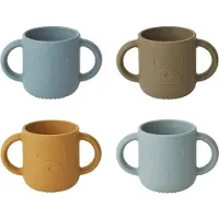 Liewood Becher - Silikon - 4er-Pack - Gen - Blue Multi Mix - - One Size - Becher