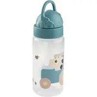 Done by Deer - Straw bottle - Tiny farm Blue - 350 ml