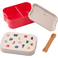 Liewood Broodtrommel m. Bestek - Kamil - 1.3 L - Personages/Sand - - OneSize - Broodtrommels