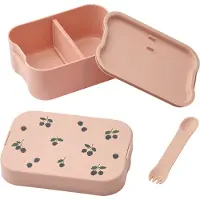 Liewood Broodtrommel m. Bestek - Kamil - 1.3 L - Berry/Pale Tosc - - OneSize - Broodtrommels