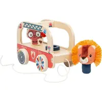 Lilliputiens - Twist brandweerwagen - Jack de leeuw
