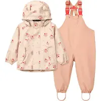 Liewood Set 'Manu' nude / sepia / poederroze / rood