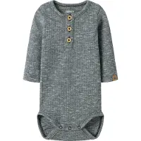 Name it Rompertje/body grijs gemêleerd