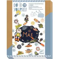 Djeco Creatieve Speelset - DIY Memory Board - In The Stars - - OneSize - Knutselpakket