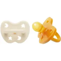 Hevea Schnuller - 3-36 Mt. - 2er-Pack - Naturgummi - Milchig Whi - - One Size - Schnuller