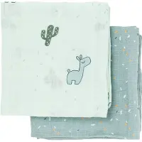 Done by Deer Hydrofiele Doek - 2-pack - Lalee - Blauw - - OneSize - Hydrofiele Doeken