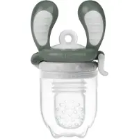 Kidsme Food Feeder fruitspeen & sabbelzakje voor baby - Maat M - Grijs