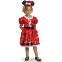 Disguise Christmas Minnie Classic Toddler Costume Rood 3-4 Years Kinderen