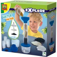 SES Creative – Explore - Water filter - 6-delig filter - Maak je eigen heldere water - STEM Speelgoed - Experimenten voor kinderen