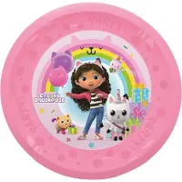 Decorata Party Kunststof borden - 4-pack - 21 cm - Gabby's Dollh - - OneSize - Borden