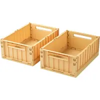 Liewood Faltklassen - 36x25x13,5 - Medium+ - 2er-Pack - Lemon Ge - - One Size - Klappbox