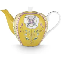 Pip studio Theepot Home Tea Pot Large Lily & Lotus Tiles Yellow