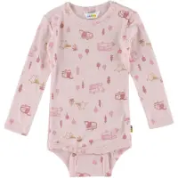 Joha - Kid's Body L/S - Merino-ondergoed 70, roze