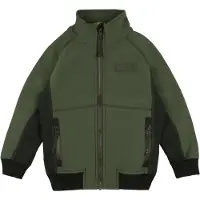 Molo Softshelljacke m. Fleece - Cloudy - Forest Block - - 6 Jahre (116) - Softshell