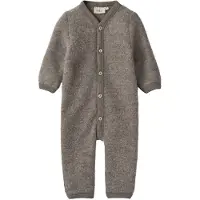Wheat Wagenspak - Wolvlies - Levi - Brown Melange - - 1 jaar (80) - Wagenspakken
