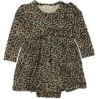 MarMar Body met Rok - Ramona - Bruin Leopard - - 1 jaar (80) - Rompers Lange Mouw