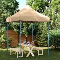 Prolenta Maison Exclusive - Partytent, inklapbaar, pop-up model, beige, 200x200x306 cm