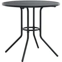 Syfax Terrastafel rond Ø80x72,5 cm gepoedercoat staal antracietkleur