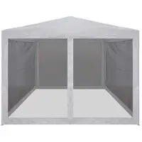 Syfax Partytent met 4 mesh zijwanden 3x3 m