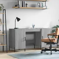Prolenta Maison Exclusive - Bureau, grijs Sonoma, 140x50x75 cm, houtvezel