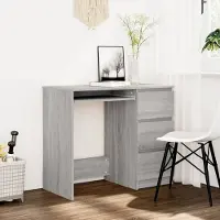 Prolenta Maison Exclusive - Bureau, grijs Sonoma, 90x45x76 cm, houtvezel