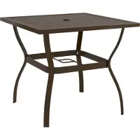 Syfax Tuintafel 81,5x81,5x72 cm staal bruin