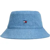 Tommy Hilfiger denim bucket hat lichtblauw Hoed Effen - maat L-XL
