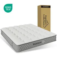 Flieks koudschuimmatras, matras 120x200 cm, schuimmatras met 7-zone pocketvering, 20 cm, medium stevigheid H3, 120x200x20 cm