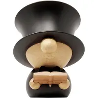 FableWood H.C. Andersen - 17 cm - Naturel/Zwart - - OneSize - Decoraties