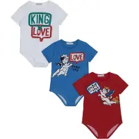 Dolce&Gabbana Bodys k/ä - 3er-Pack - Blau/Rot/Weiß - - 6-9 mt - Body K/Ä
