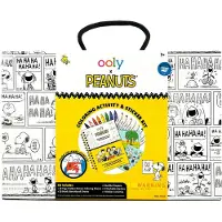 Ooly - x Peanuts - Snoopy kleur- en stickerset - 8 uitwasbare stiften & kleurpotloden