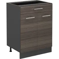 Vicco R-Line Keukenonderkast – 60 cm met lade, zonder werkblad Edel grijs