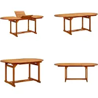 vidaXL Tuintafel 200x100x75 cm, massief acaciahout - Eettafel - Eettafels - Houten eettafel - Houten eettafels