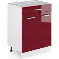 Vicco R-Line Keukenonderkast – 60 cm met lade, zonder werkblad Rode hoogglans