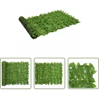 The Living Store Living Store Balkonprivacy scherm met groene bladeren, 200x100 cm