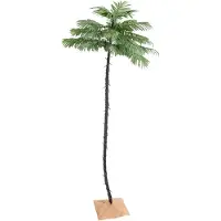 The Living Store Kunstpalm met 252 LED's, warm wit licht, 400 cm