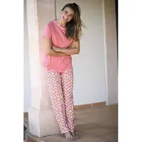 Ringella Grafische pyjama roze | Maat 40