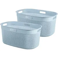 Curver Filo Wasmand - 45L - Set van 2 stuks - Blauw