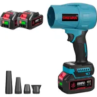 OEM Elektrische turboblazer, 3500W vermogen, draadloze werking, met 2 batterijen en 1 EU-oplaadapparaat