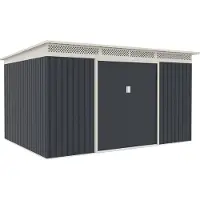 G21 Tuinhuis GRAH 915 - 340 x 269 cm, antracietkleurig