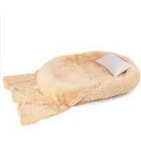 Northix Comfortabel hondenbed met wasbare kussens, afmetingen 171 x 115 cm, bruin