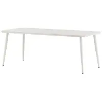 Furnlux Classic FURNLUX Eettafel voor buiten, model Lina, beige, 90 cm / Hoofdkleur: beige / Afmetingen: 90 x 200 x 75 cm