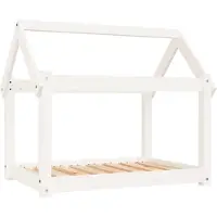 Syfax Hondenbed 81x60x70 cm massief grenenhout wit