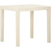 Syfax Tuintafel 79x65x72 cm kunststof wit